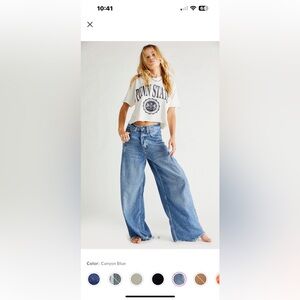Free People We The Free Old West Slouchy Jeans NWOT 28